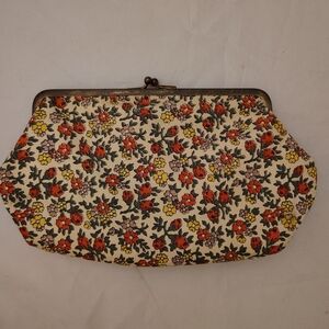 Vintage Women's Floral Clutch Bag - Multicolor
